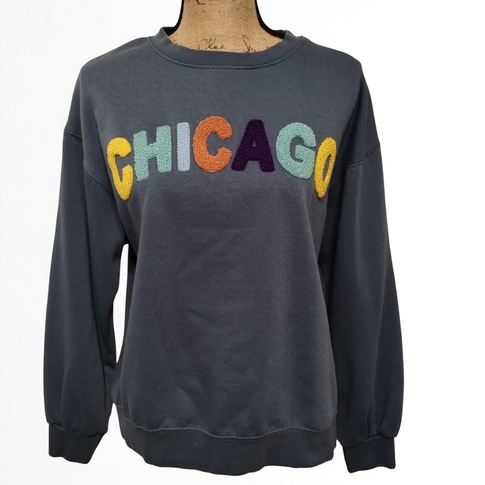 New York Popular Chicago Sweat Shirt Women's Size L